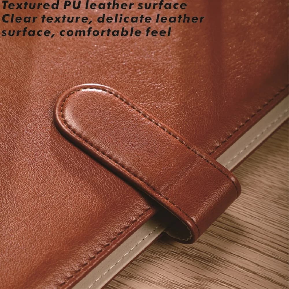 Advanced Leather Notebook for Office Supplies - Folder Collection Meeting Note Storage Cashier Accounting Manager Record Book