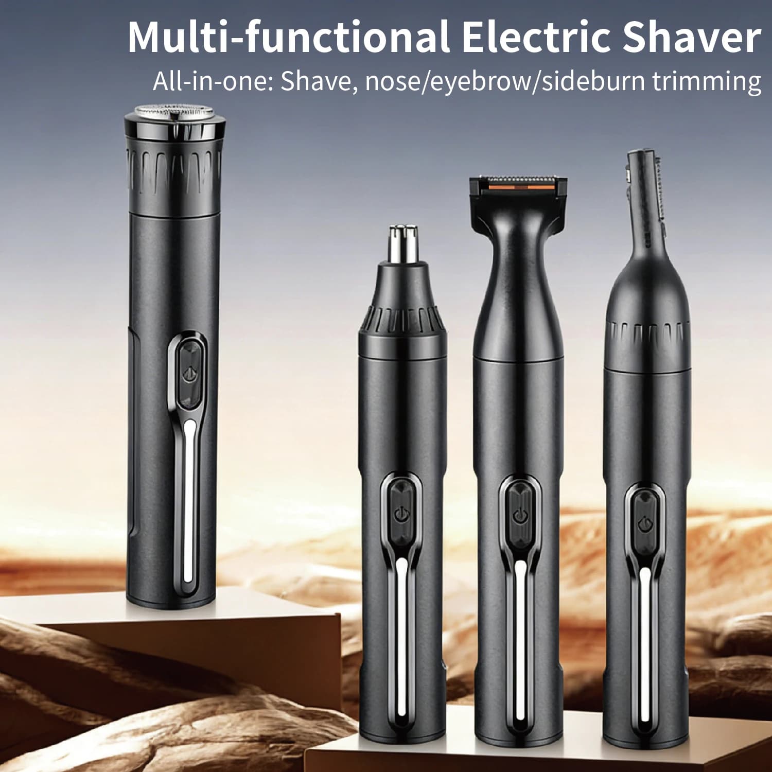 4IN1 multifunctional trimmer for nose, beard, eyebrow, haircut for private area Personal care tool