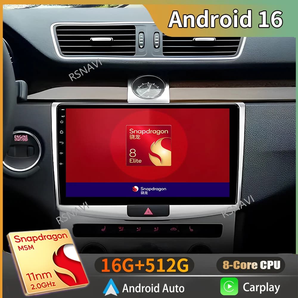 Android 16 2K QLED For Volkswagen VW Passat B6 B7 CC 2007-2015 Android Car Radio Multimedia Video Player GPS Stereo CarPlay
