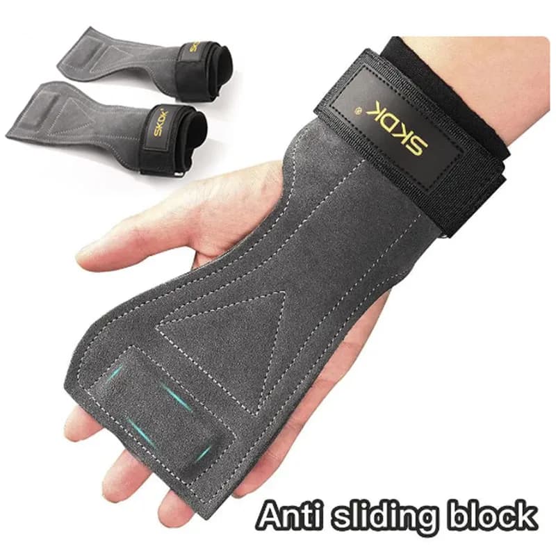 2-piece Gym Gloves Fitness Hand Palm Protective Equipment Anti-slip and wear-resistant Wrist protector Pull Hard grip force Ban