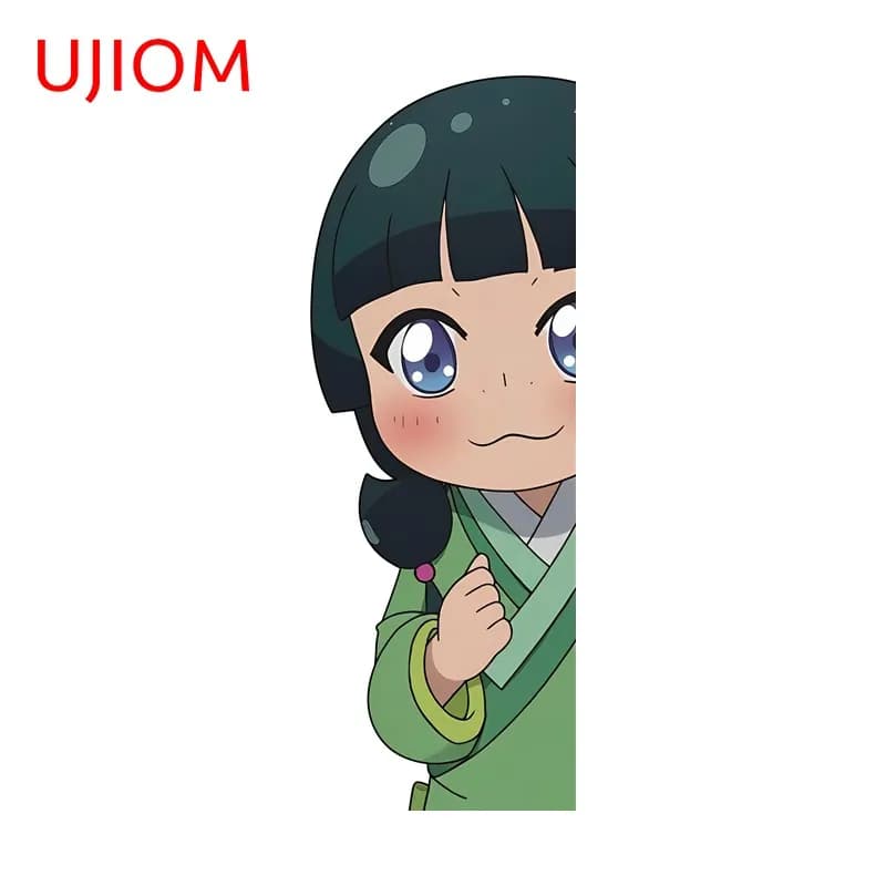UJIOM Kawaii Peeking Maomao Adesivo da parete Figura anime Incantevole carta da parati attraente per decalcomanie adatta per superfici lisce