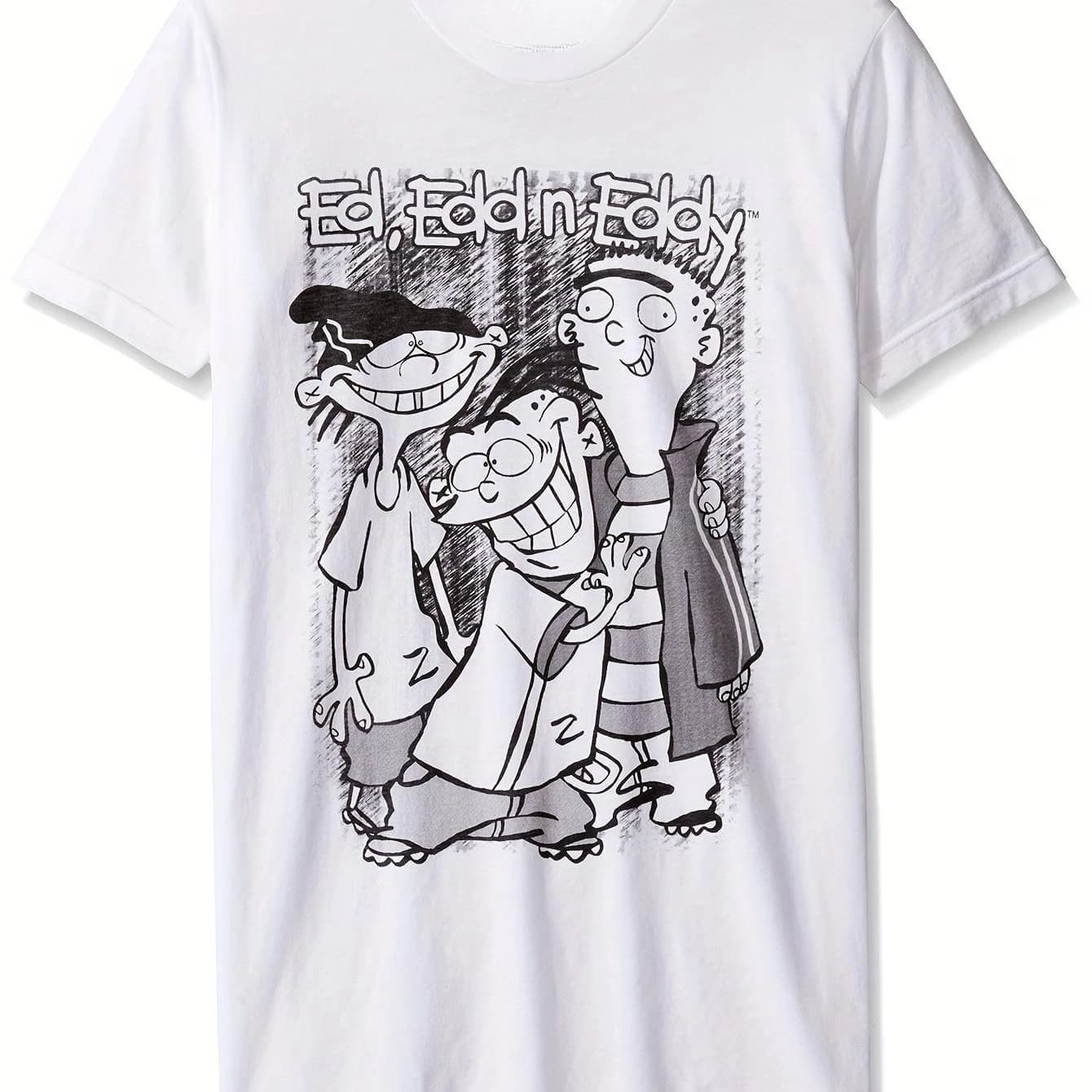 Ed and Eddie Retro Anime T-shirt -90s Retro Shirt, Including Ed's Casual Streetwear, Classic Cartoon Pop Culture Clothing