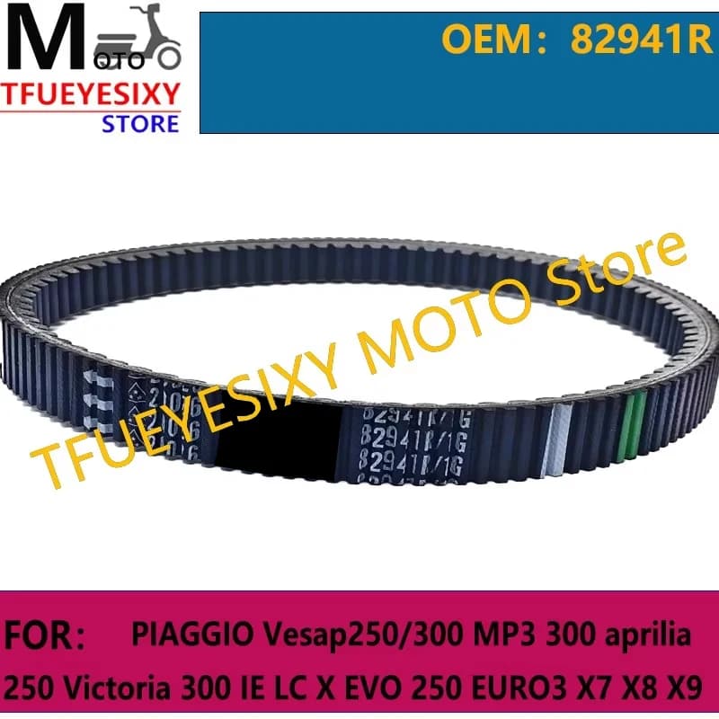TFUEYESIXY Cinghia di trasmissione in Kevlar V PIAGGIO Vesap250/300 MP3 300 aprilia 250 Victoria 300 IE LC X EVO 250 EURO3 X7 X8 X9 GTS GTV