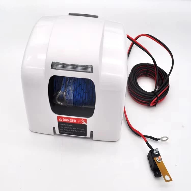 Camion con rimorchio per barche con verricello elettrico portatile reversibile marino da 12 V CC