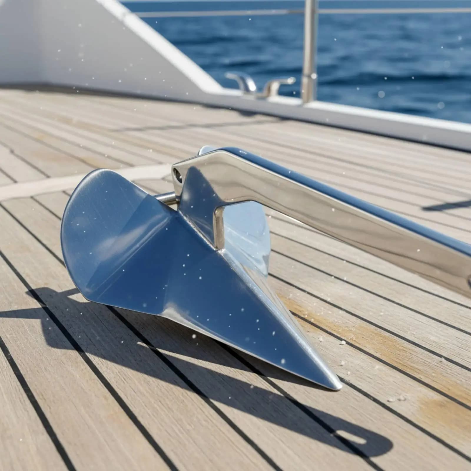 Triangular Marine Anchor Quick Setting 316 Stainless Steel Boat Anchor High Holding Power Marine Hardware for Yachting, Sailing