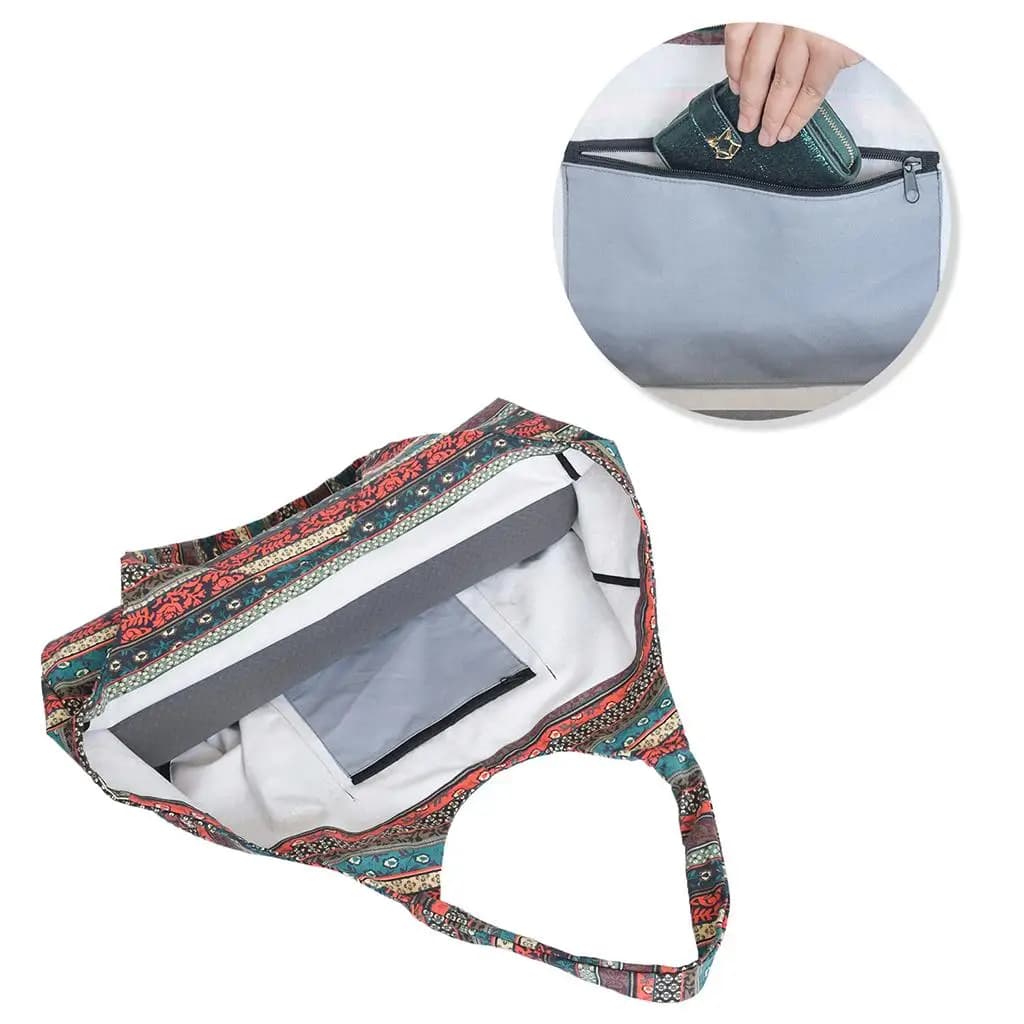 Yoga and Pilates Folding Mat Bag with Wheelchair for Gym and Fitness