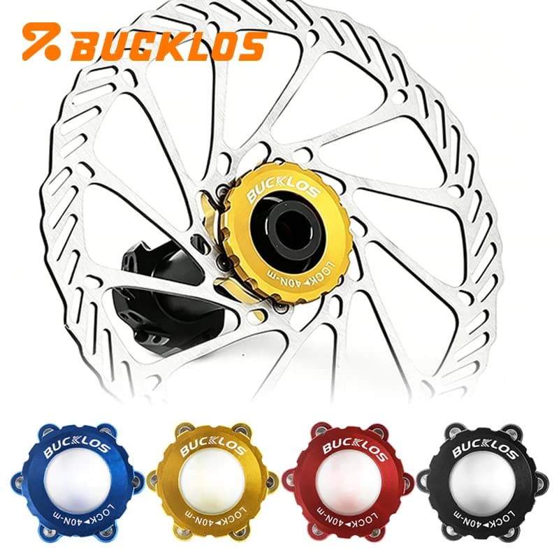 BUCKLOS Bicycle CenterLock To 6-hole Rotor Lock Ring Adapter for MTB Road Bike Disc Brake Rotor Aluminum Alloy Disc Adapter