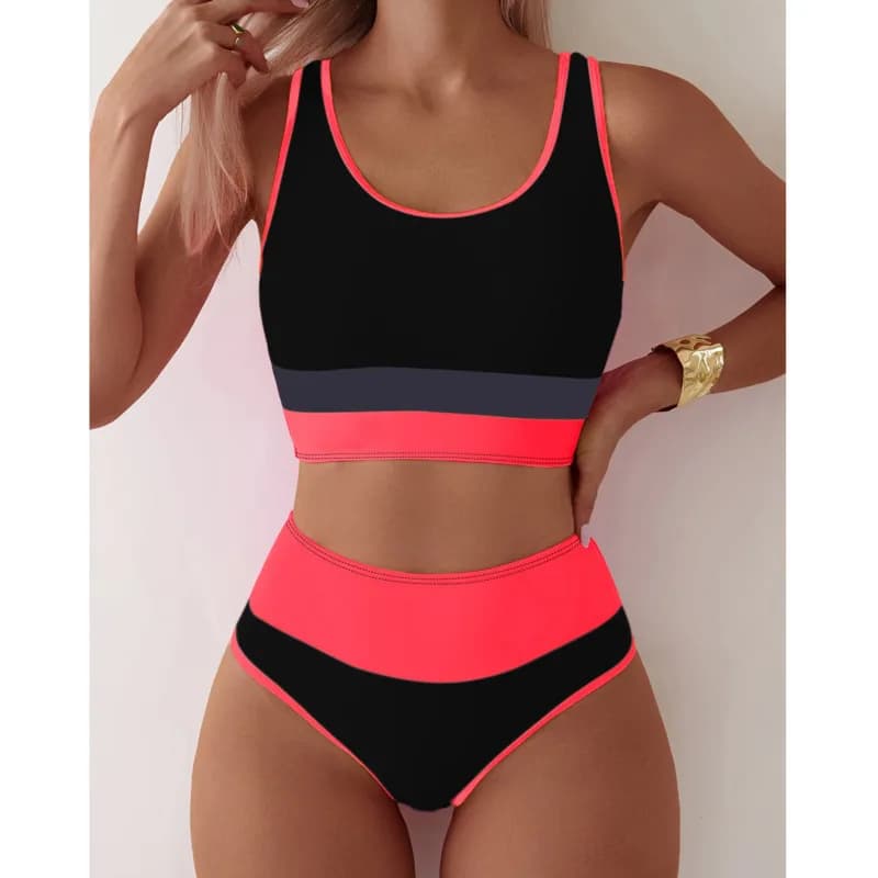 Women's Swimwear Sexy High Waist Swimwear Women's Swimwear Bikini Set Beachwear Swimming Pool Bagnante