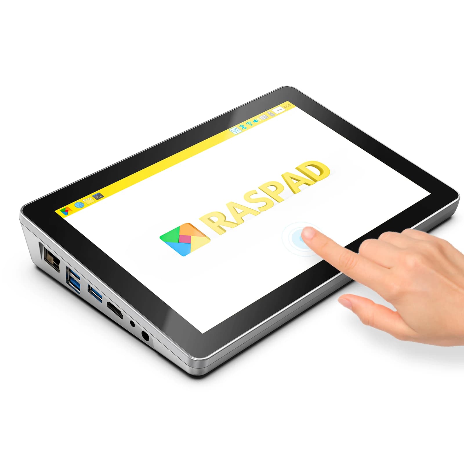 RasPad 3.0 - Tablet All-in-One per Raspberry Pi con Touchscreen da 10.1" e Batteria Integrata per IoT, Programmazione, Gaming, 3D