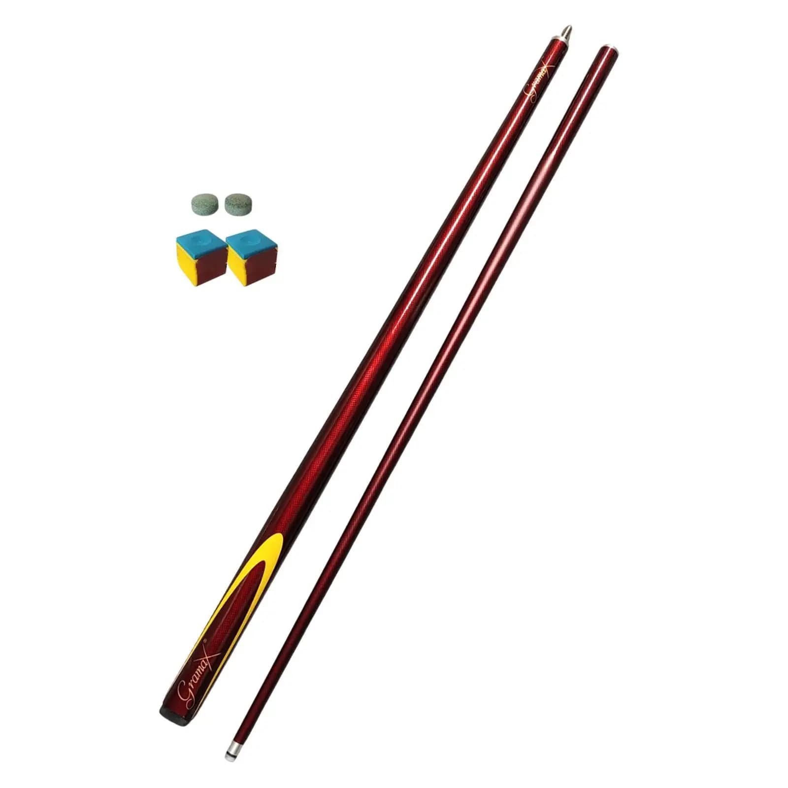 Stecca da Biliardo Professionale Segmentata Leggera 1/2, Lunghezza 145cm, Punta 9.5mm, Elegante Stecca da Snooker