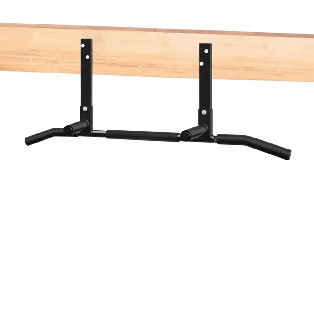 Ceiling mounting bar for heavy duty home gym, crossfit training with foam grip - Supports 440 pounds