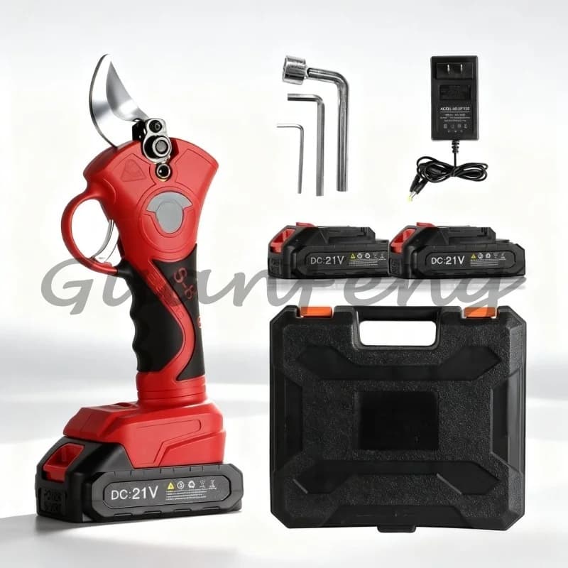 32MM Cordless Electric Pruning Shears, Heavy‑Duty Non‑Slip Lithium Battery Operated Pruner