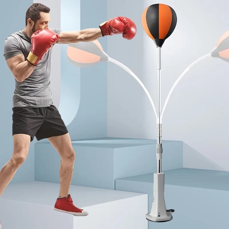 Adjustable Support for Boxing Satin with Robust Suction cups, Structure Resistant, Indoor Boxing Training Equipment, Great Gift for Party