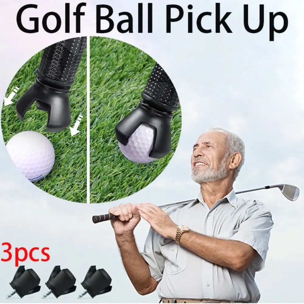 3 pezzi di forniture sportive per putter Grip Sucker Tool Ball Gripper Golf Picker Retriever Golf Ball Pick Up