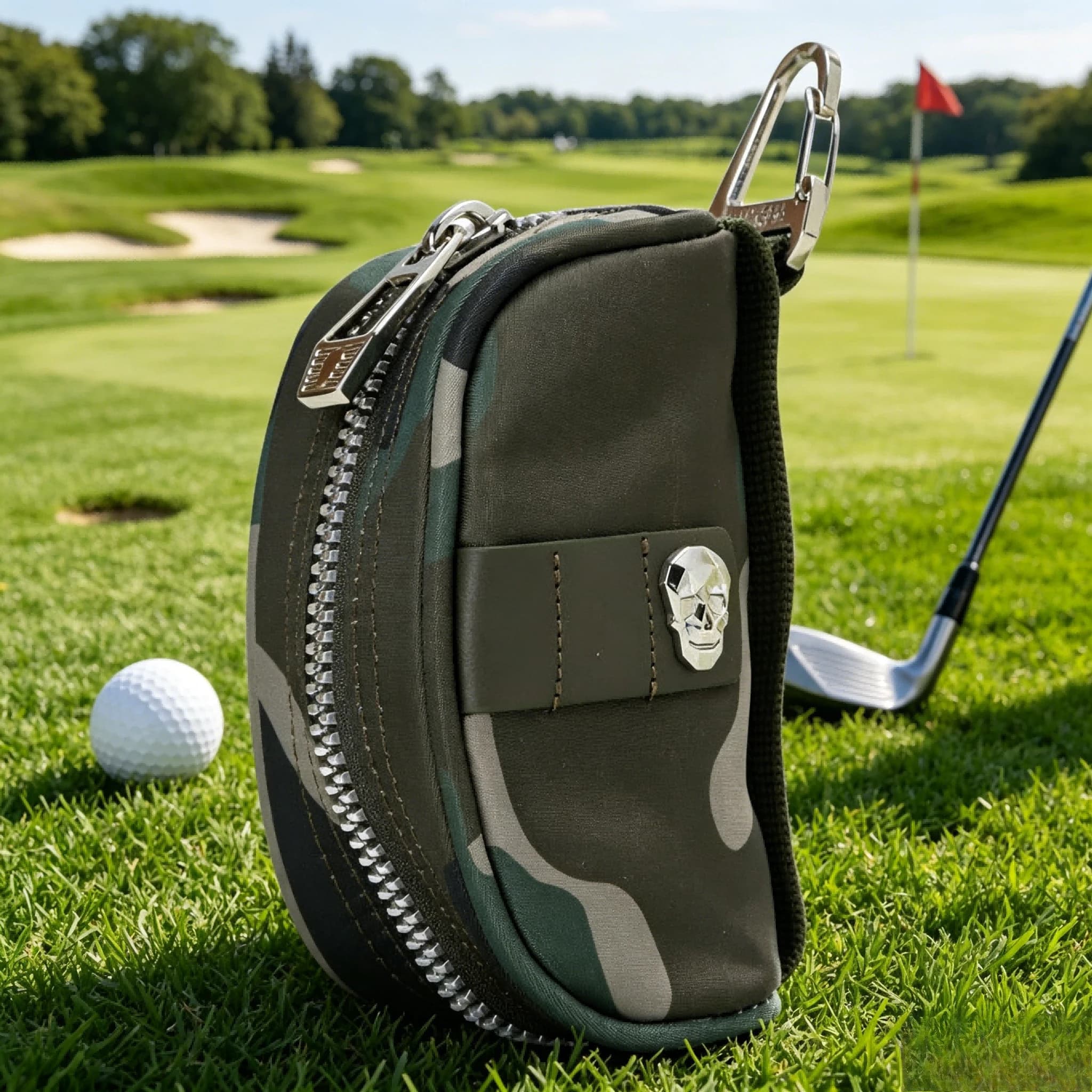 Borsa da golf in stile coreano 2026, custodia impermeabile per accessori da golf con moschettone, trendy custodia portaoggetti da esterno, confezione regalo unisex