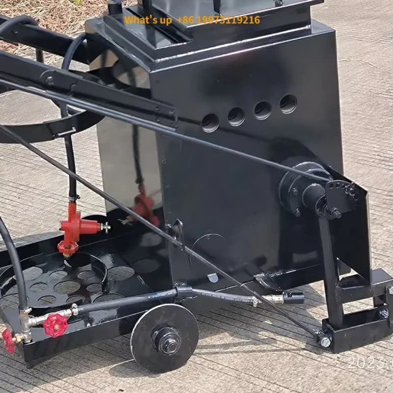 2026 Small heater trolley for 37 liters hot melt kettle designed for heating asphalt cracks in repair and road maintenance