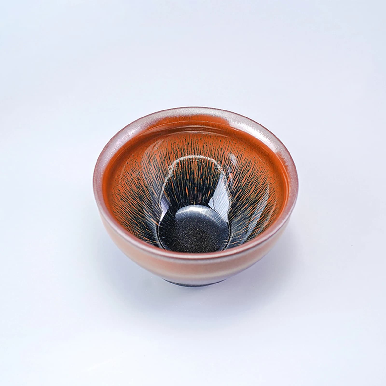 Jianzhan Tenmokus Tea Cups 360ml/12.17oz Kiln Fired Rabbit Fur Tea Bowl Matcha Chawan Chinese Song Dynasty's Crafts