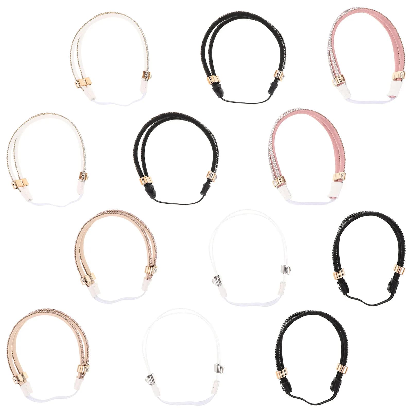6Pairs High Heel Shoe Bands Rhinestone Elastic Straps Detachable for Sandals Slippers Loose Shoes Accessories High Heels Shoe
