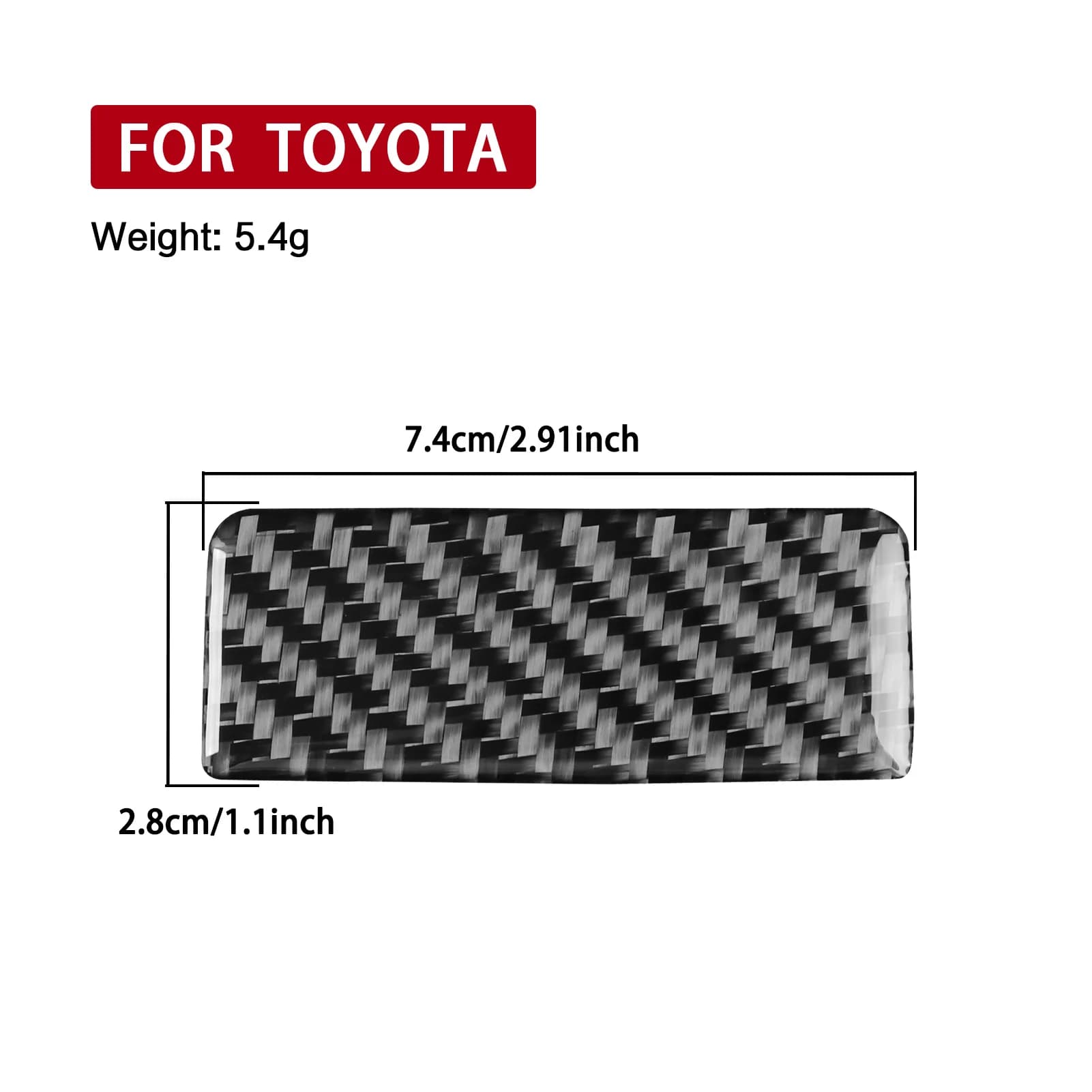 Car accessories in real carbon fiber, glove box, decorative coating, soft sticker for Toyota Yaris 2006- 2011