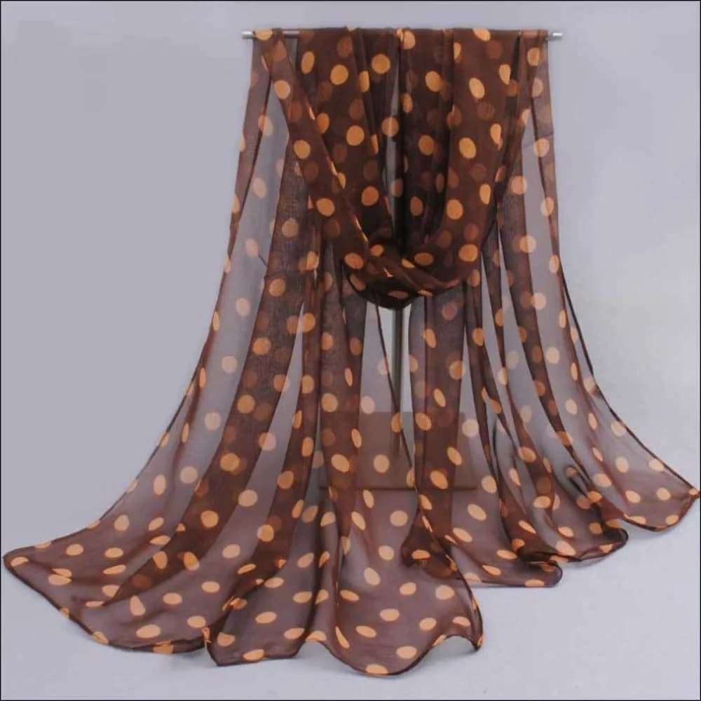 Sciarpa estiva in chiffon a pois da donna, foulard, sciarpa in seta, fascia per capelli, sciarpa da collo, copricapo, protezione solare
