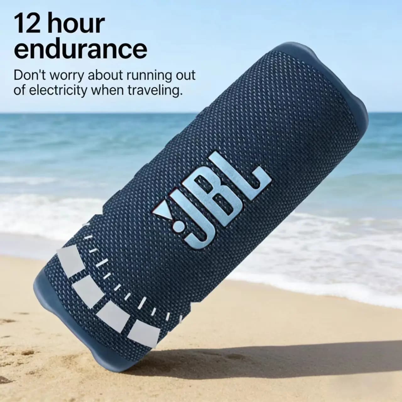 JBL Flip 7 Altoparlante Bluetooth Portatile, 16 Ore di Autonomia, Accessori Intercambiabili PushLock, Impermeabile e Resistente alle Cadute