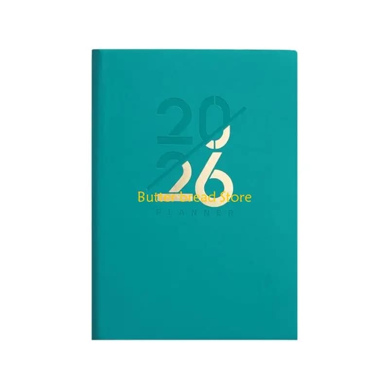 W89C 2026 Day Planner 2026 Leather Academic Journal Notebook with 320 Pages Lined