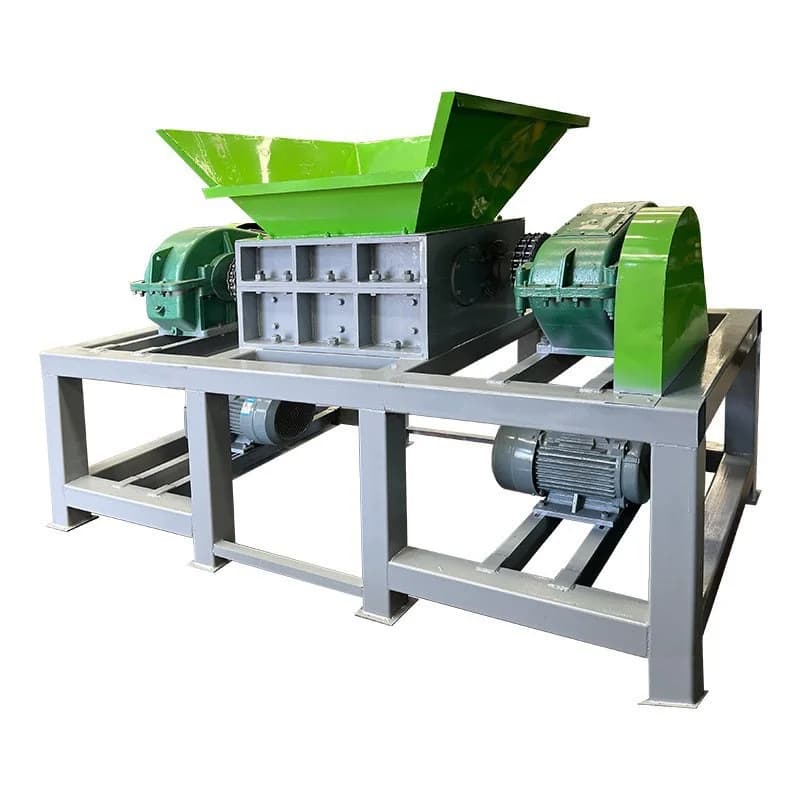 Trituratore per schede elettroniche, trituratore a doppio albero per rottami di cavi e fili, ferro e plastica, macinatore.