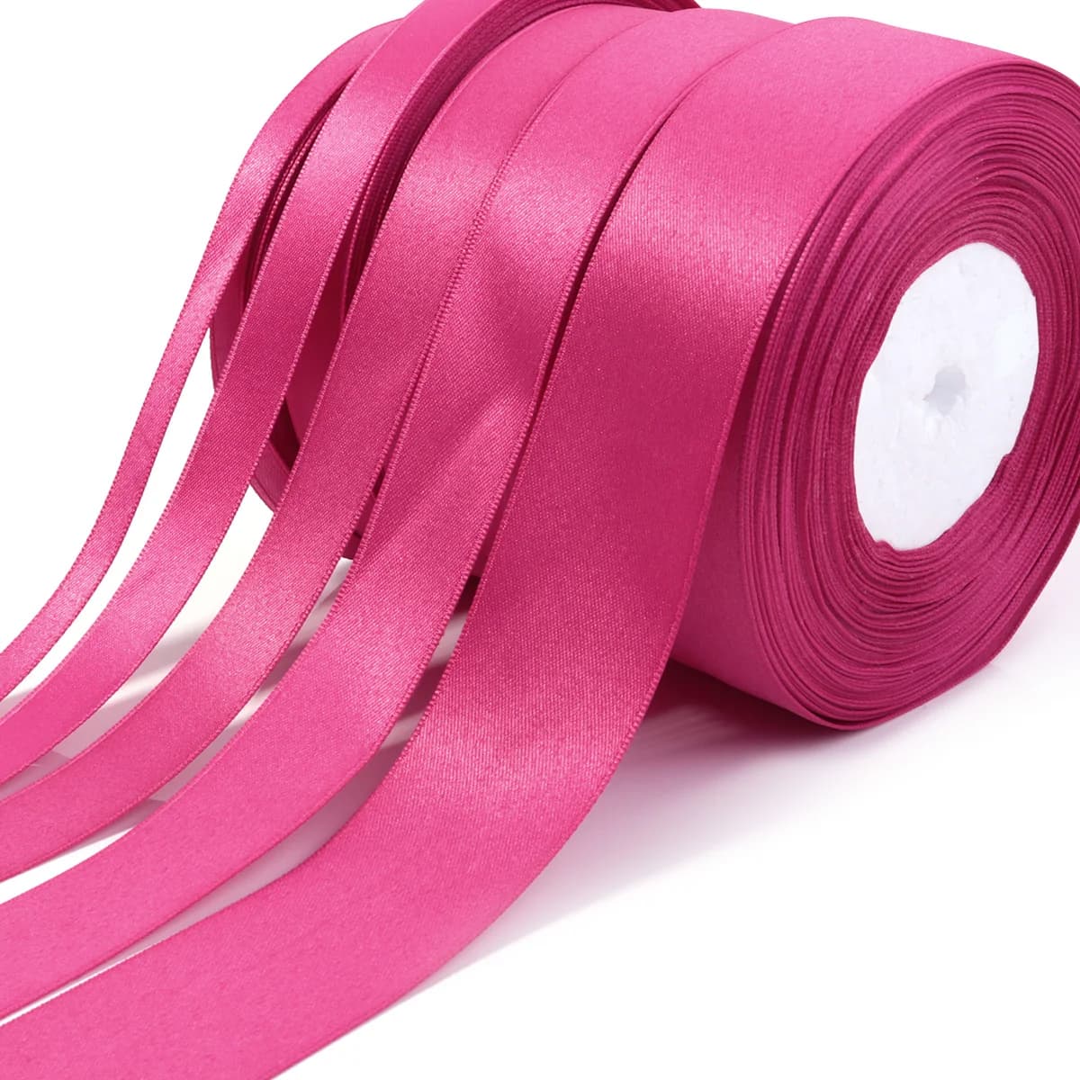 25 Metri/Rotolo 1/1.5/2/2.5/3.8 cm Nastri di Raso per L'artigianato Arco Fatto A Mano FAI DA TE Confezioni Regalo Festa di Nozze Forniture Decorative