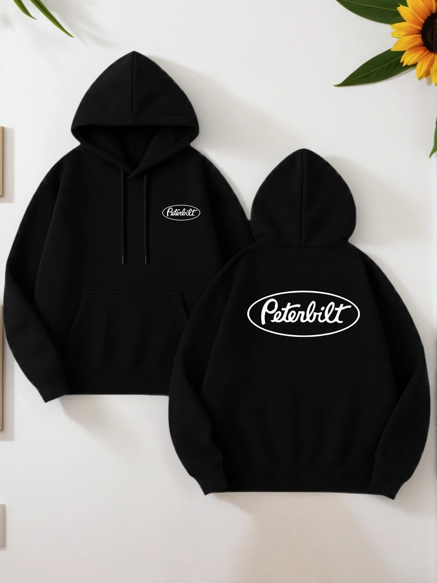 Felpa con cappuccio grafica da uomo, lettera - Felpa con cappuccio pullover con stampa, stile casual, foderata in pile, da indossare tutti i giorni per giovani uomini