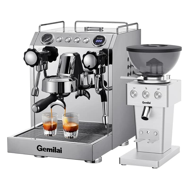 CRM 3145 Best Small Coffee Shop Coffee Maker Combo Set Professional Commercial Grinder Espresso Coffee Machine