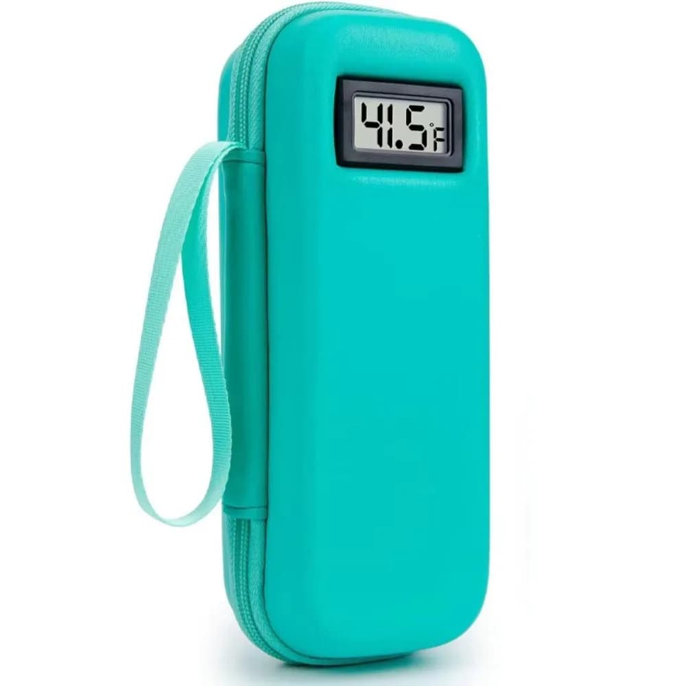Custodia da viaggio impermeabile per refrigeratore per insulina con display per termometro Organizzatore di medicinali refrigerato riutilizzabile portatile isolato