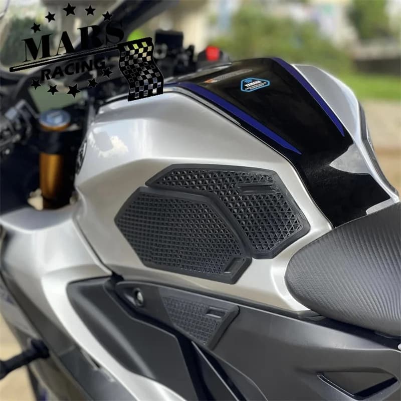 Per YAMAHA new YZF-R15 V4 R15v4 2020-2023 pastiglie serbatoio carburante moto Sticker decalcomanie laterali protezione ginocchio Gas cuscinetti di trazione
