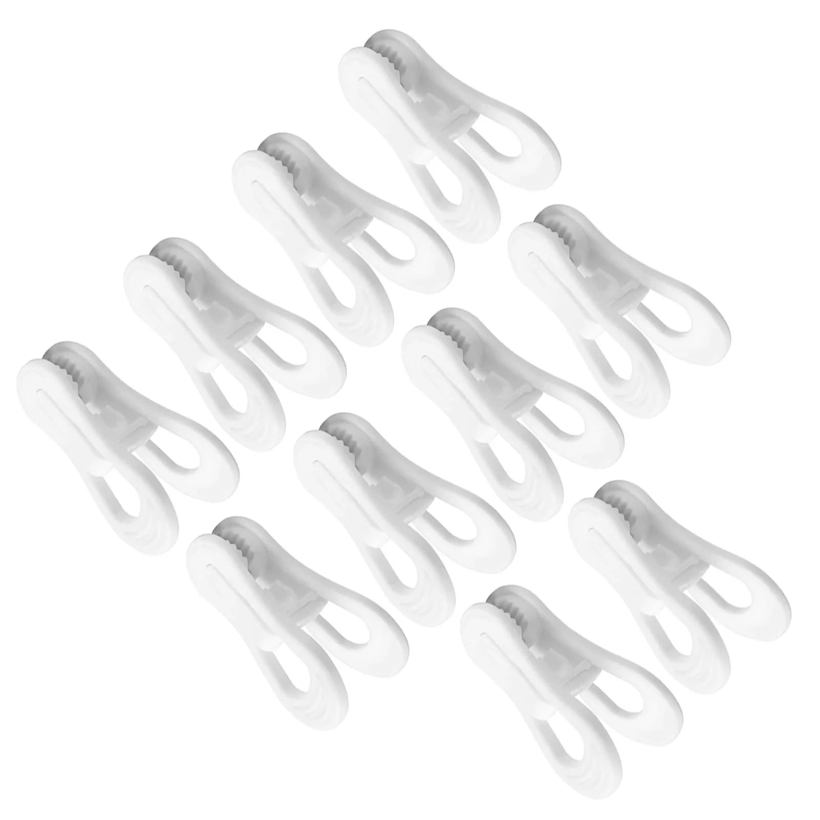 10 Pezzi Mollette Appendiabiti Antiscivolo in Plastica per Bucato, Asciugamani, Calzini, Trapunte e Vestiti