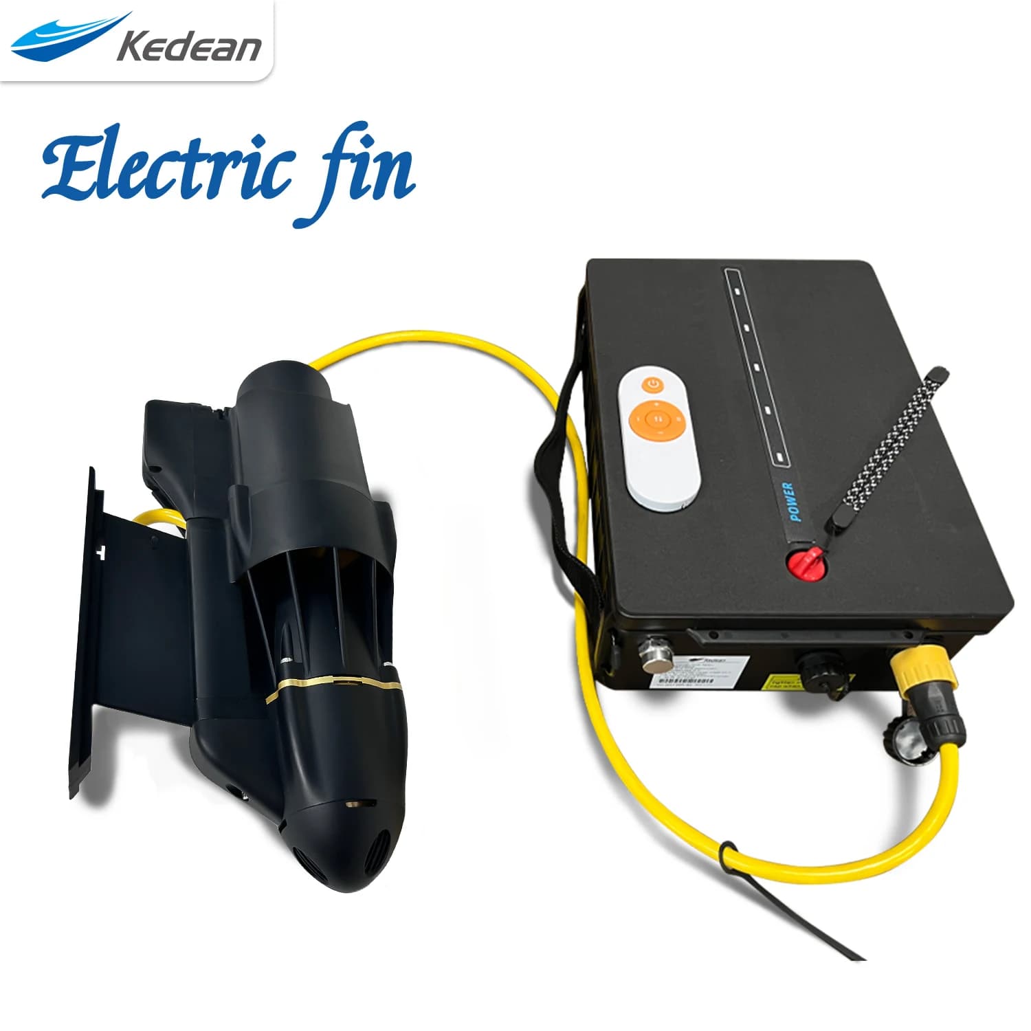 Motore propulsore elettrico direzionale a pinna da 240 W con batteria, 9 KM/H per tavole gonfiabili SUP, kayak e barche da pesca
