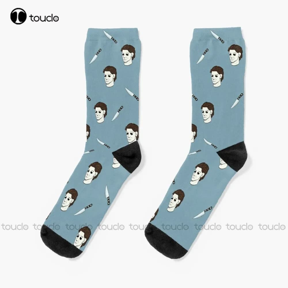 Halloween Killer Socks #1 Socks Women Christmas Gift Custom Unisex Adult Teen Youth Socks Women Men 360° Digital Print