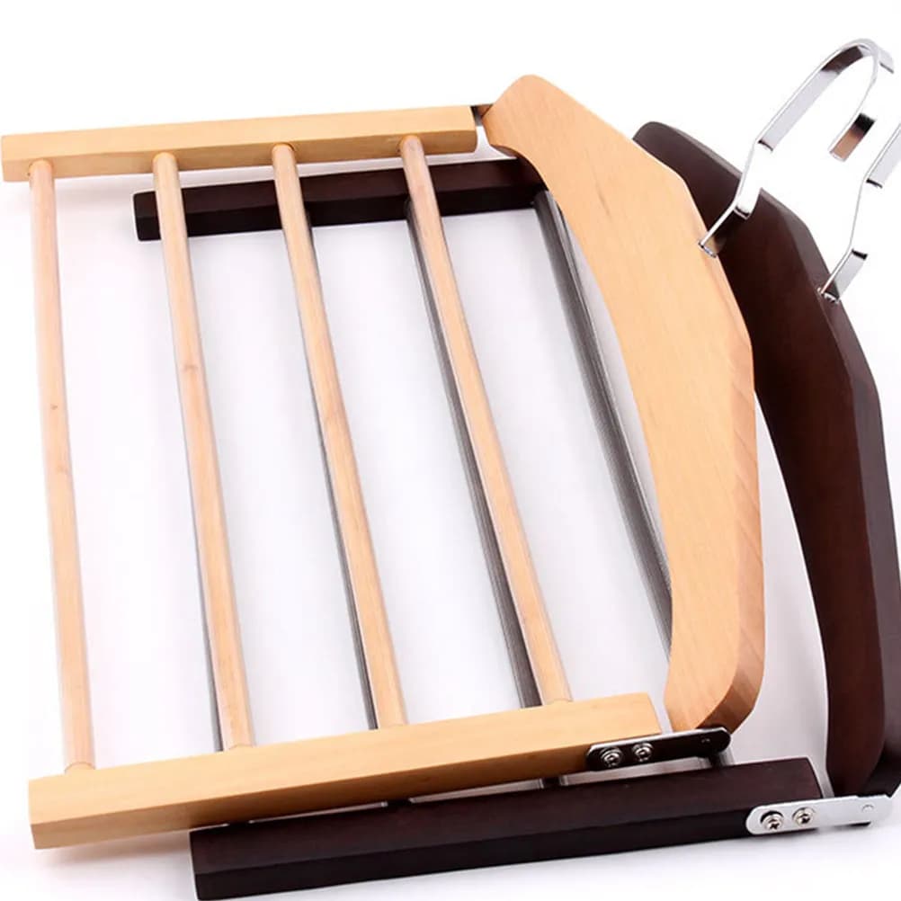 4Pcs Solid Wood Pants Hanger Multifunctional Non-Slip Foldable Clothes Organizer Multi-Layer Drying Rack Space Saver for Home