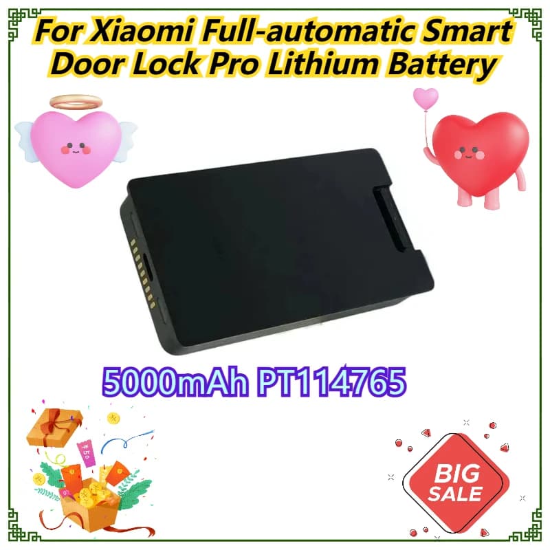 5000mAh PT114765 per batteria al litio Xiaomi Smart Door Lock Pro completamente automatica