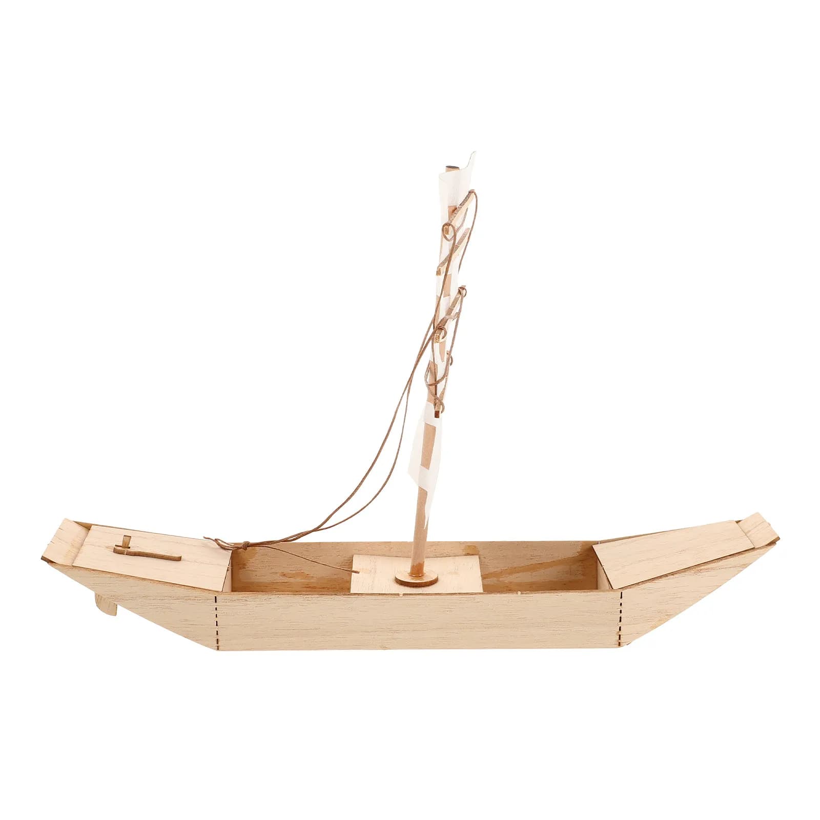 DIY Wooden Sailboat Puzzle Kit Unfinished Craft for Home Decor Educational Miniature Wood Sailing Boat Ornament
