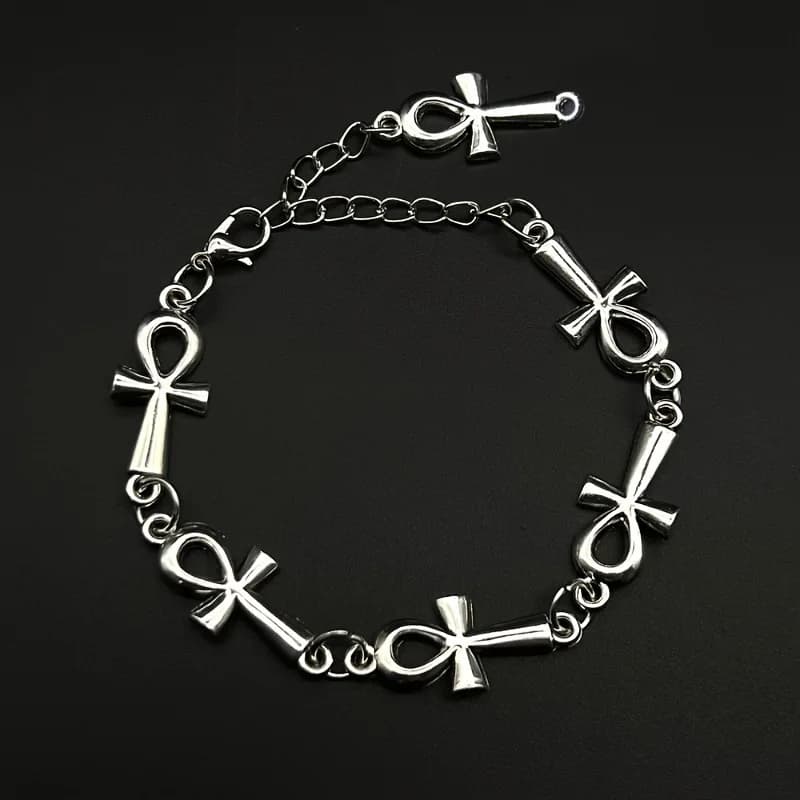 Bracciale con Croce Neo-Gotica, Gioielli Religiosi Vampirici, Bracciale Vittoriano