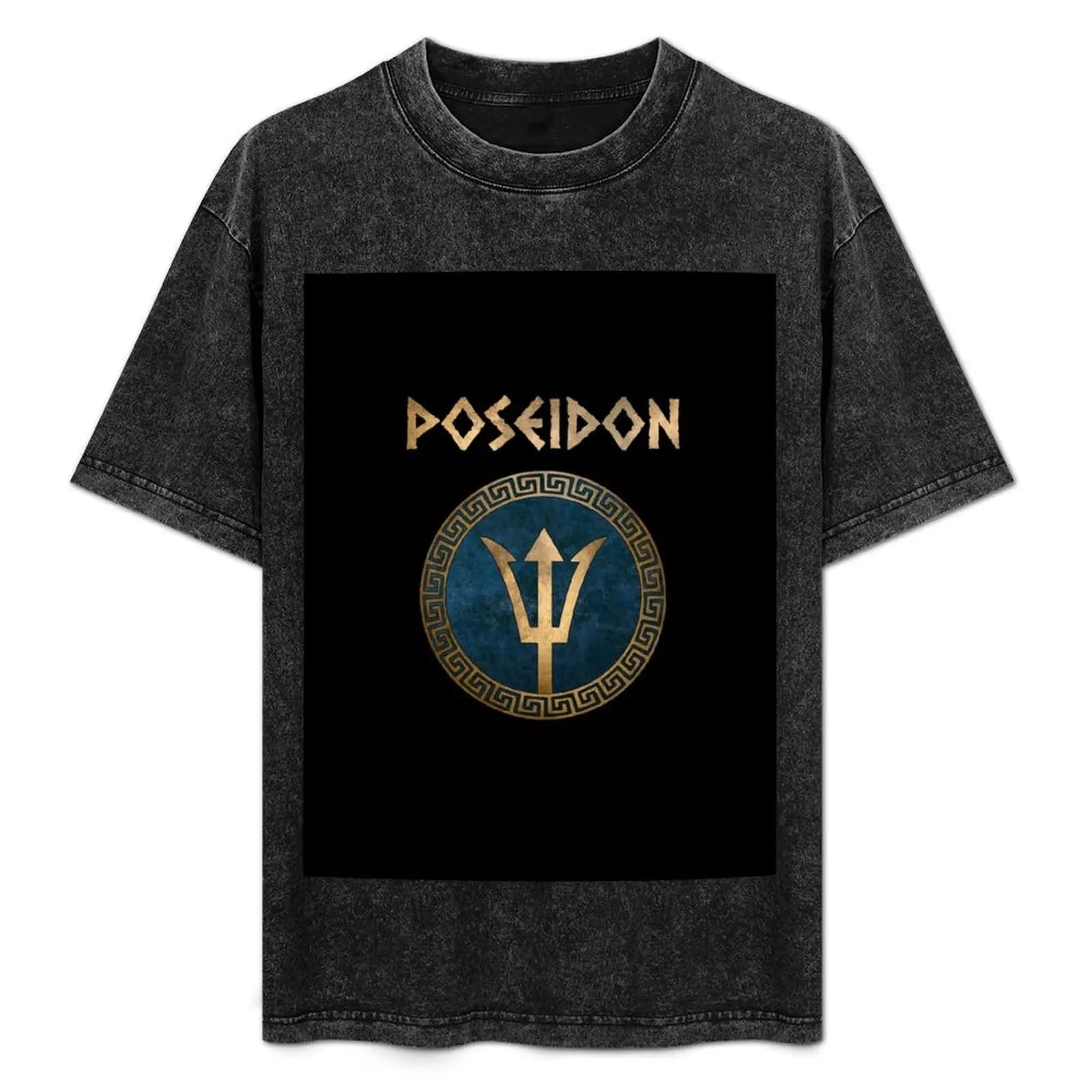 Poseidon Ancient Greek God T-Shirt Plus Size Short Sleeve T-Shirt