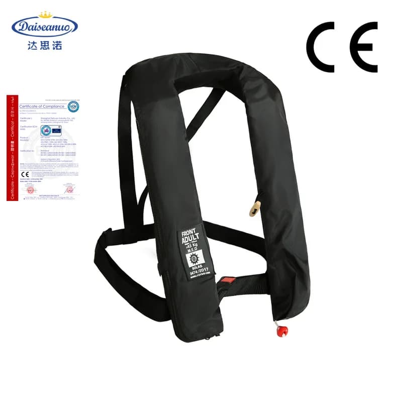 Fornitura del produttore Giubbotto salvataggio doppio airbag gonfiabile per adulti manuale automatico certificato SOLAS MED