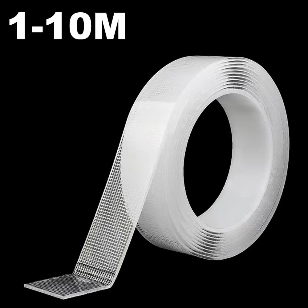 Nastro adesivo biadesivo ultra resistente da 1-10 m Nastro adesivo biadesivo trasparente rimovibile impermeabile extra resistente Nastro biadesivo per carichi pesanti