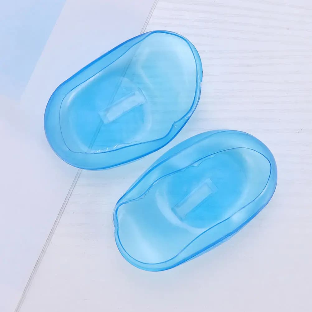 12 Pezzi Protezioni Auricolari Professionali in Silicone Impermeabili per Doccia, Lavaggio Capelli, Tintura, Uso con Ferro Arricciacapelli, per Salone e Casa
