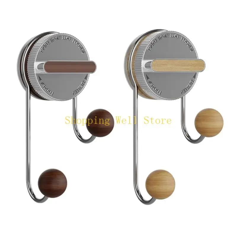 Ganci da parete KX4B Ventosa in acciaio inossidabile Design a doppia Gancio adesione forte per appendiabiti per