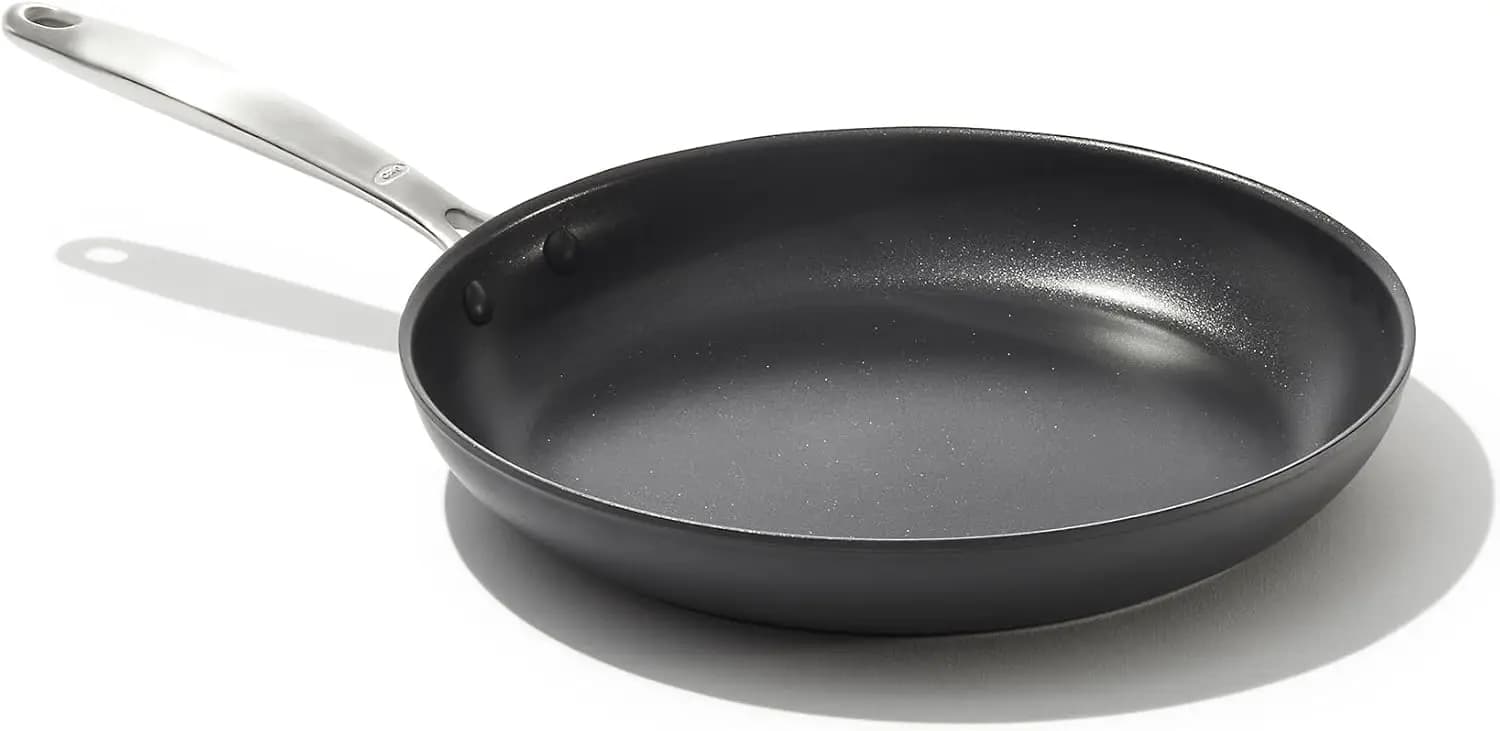 Padella antiaderente in ceramica da 10", senza PFAS, anodizzata dura, resistente al forno, lavabile in lavastoviglie