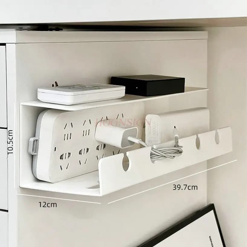 1 pz Scatola di immagazzinaggio presa plug-in, cavo di alimentazione desktop, cavo dati, cavo di ricarica, dispositivo di smistamento e ombreggiatura, gestione dei cavi
