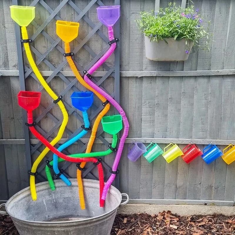 Baby Play WaterWall Courtyard Renovation Open Children Education Parentchild Handson DIY Handmade Toy
