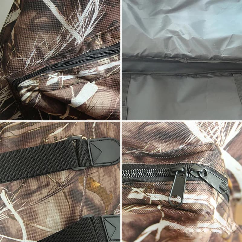 Robust Compound Bow Bag with Dense Foam Padding Interior Pulley Pocket and External Arrow Sleeve for Reliable Field Protection