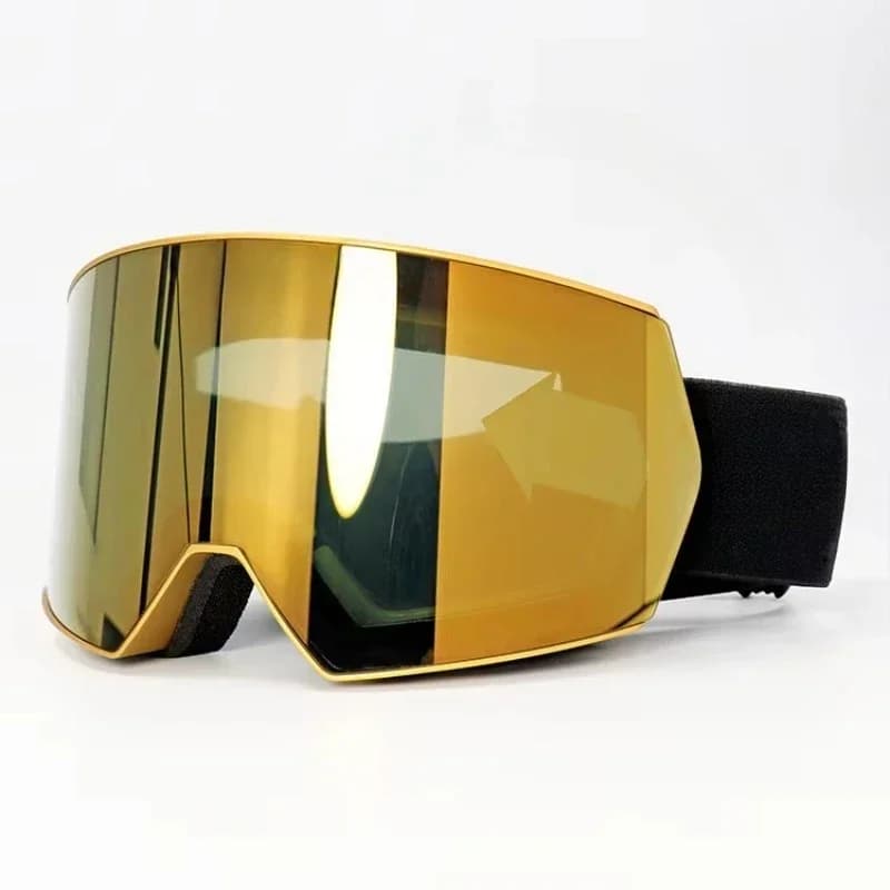 Ski glasses frameless ultraviolet high definition cylinder supermagnetic anti-fog ski goggles