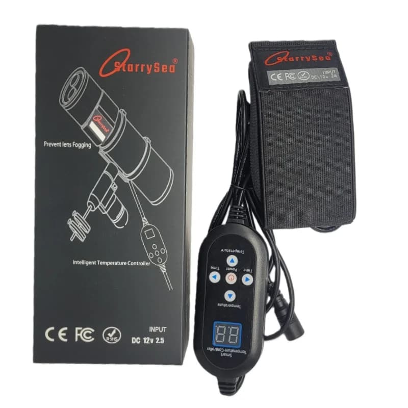 Starrysea Lente Riscaldatore di rugiada Riscaldamento Disappannatore Cinghia 12V 2.5A DC5521 Porta per cannocchiale guida/Finder/Oculare/Telescopio/Lente della fotocamera